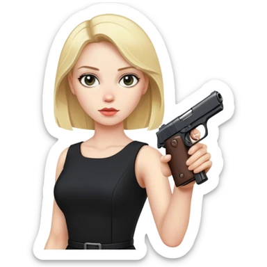 Mafia blondes woman sticker