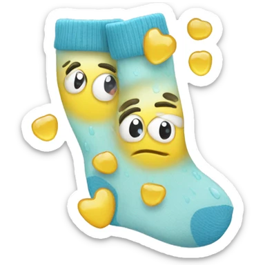 wet socks sticker