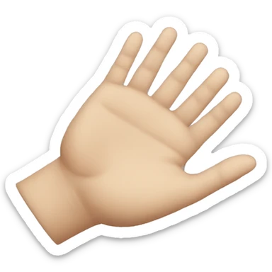 hand showing bigger sticker