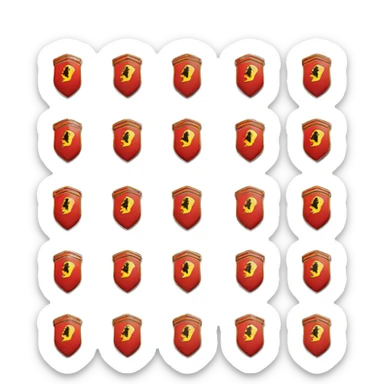 Ferrari logo F1 sticker