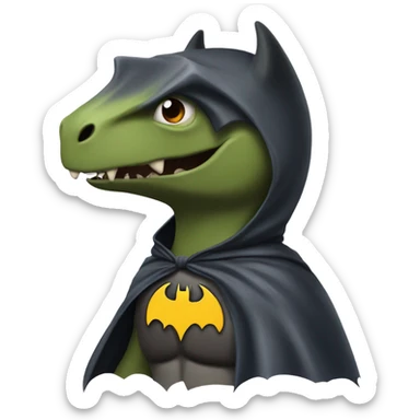 Batman but he’s a dinosaur  sticker