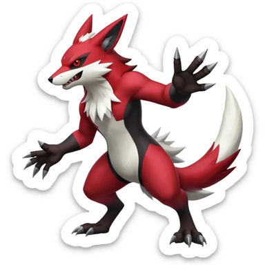 Shiny Zangoose-Obstagoon-Hybrid (full body) sticker