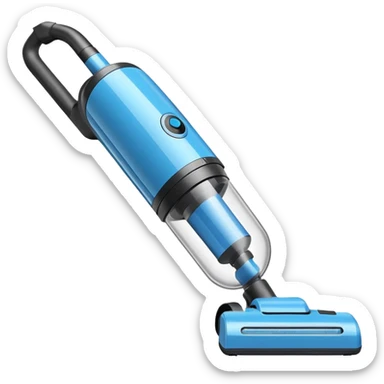 blue cordless vacuum sticker