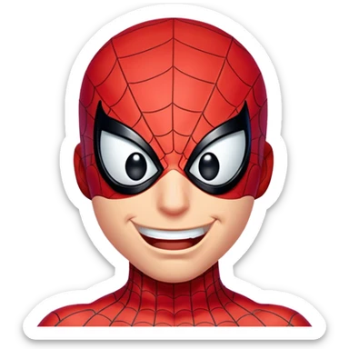 Человек паук подмигивает  sticker