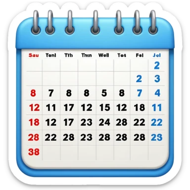 online booking schedule sticker