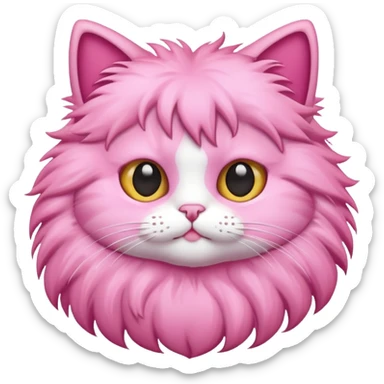 Pink cat  sticker