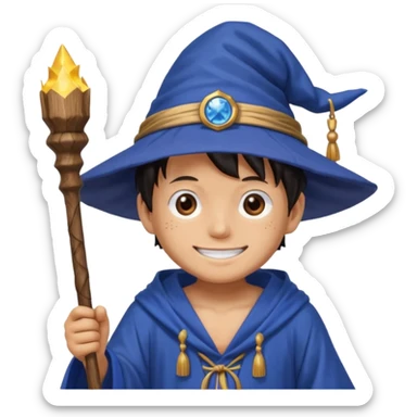 luffy one piece Wizard sticker