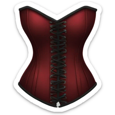 dark red corset sticker