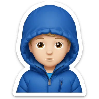 young boy in puffy winter coat











 sticker