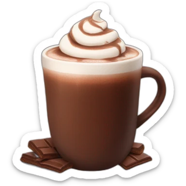 hot chocolate sticker