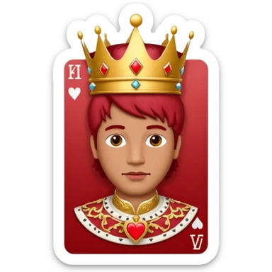 King of Hearts sticker