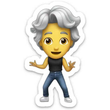 Quiero una sombra bailando música electrónica  sticker