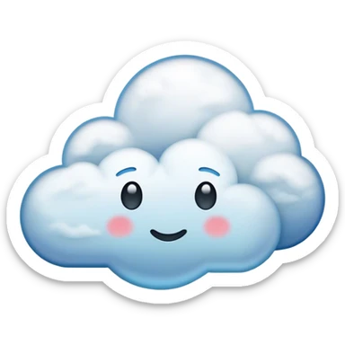 cloud when you thin sticker