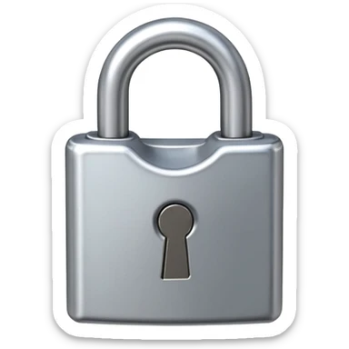 open padlock sticker