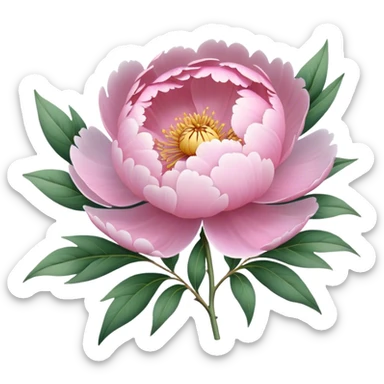 peony pastel sticker