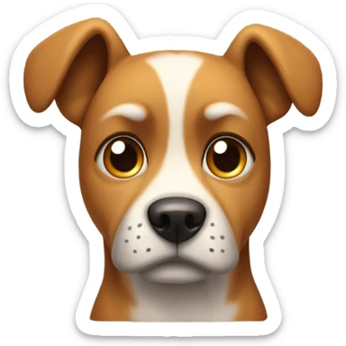 Sad UwU dog face sticker