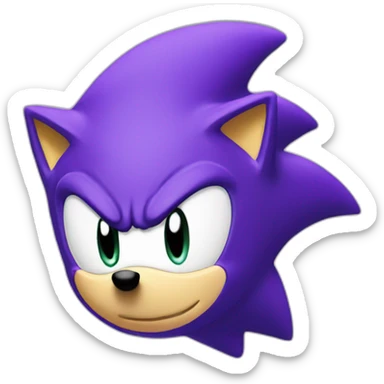 purple sonic sticker