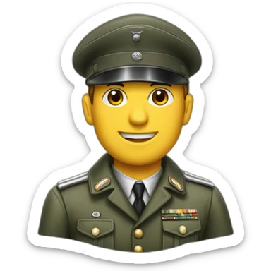 A German soldier wearing Ugo Boss clothes during 1940s sticker