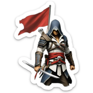 assassin’s creed logo japan sticker