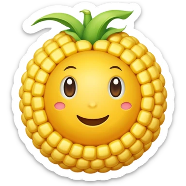 Corn ball sticker