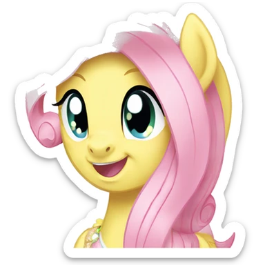 My little pony fluttershy sticker