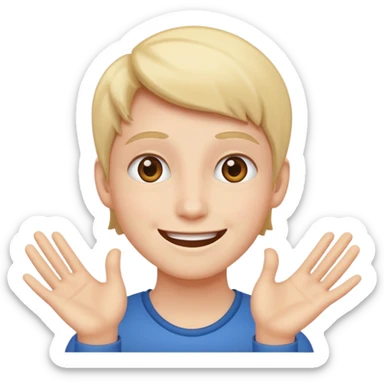 Personne qui fait semblant de croire en quelqu'un  sticker