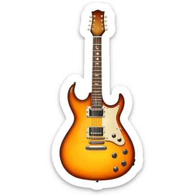 Led zeppelin guitar  sticker