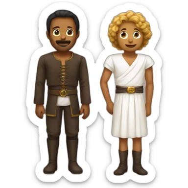 master and slave sticker