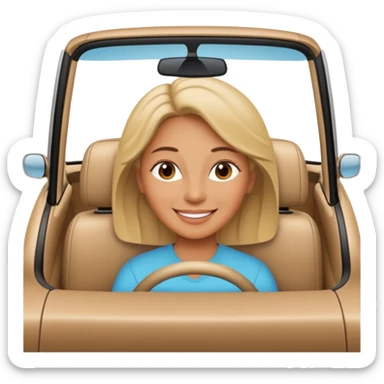 Stikers of mom which is a bit old and is relax and I will put her in a car sticker