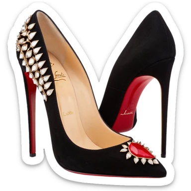 Christian Louboutin
Mix Kate 100 embellished suede pumps sticker