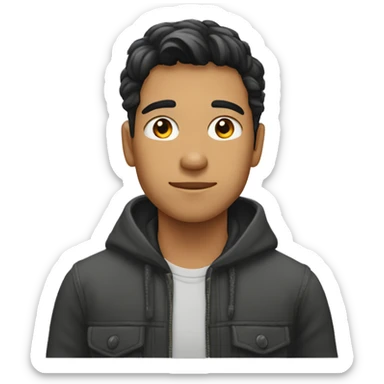 Hombre moreno joven  sticker