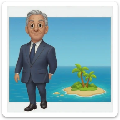 epstein next  to an island sticker