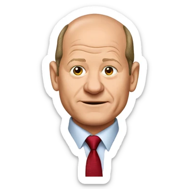 Olaf Scholz in his 30th sticker