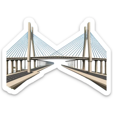 puente general manuel belgrano de corrientes argentina sticker