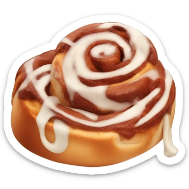 Redvelvet flavored cinnamon roll  sticker