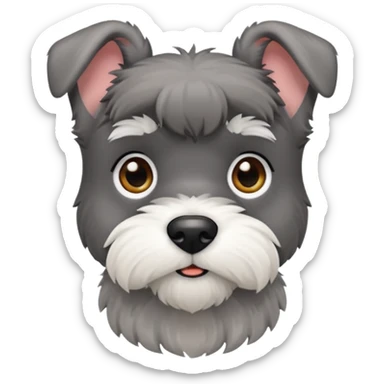 mini schnauzer emoji sticker