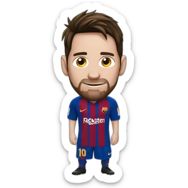 Messi con sueño  sticker