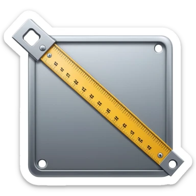 mac os icon square crop tool ruler sticker
