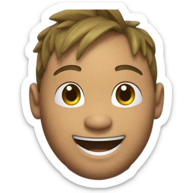 Neymar jr, fat belly, laugh sticker