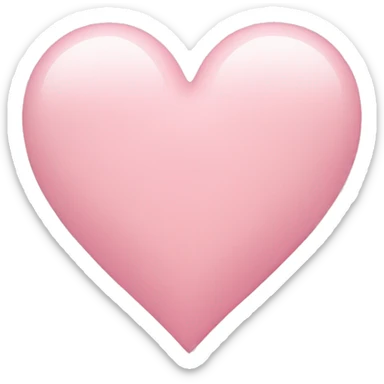 Light pink heart sticker