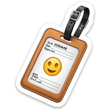 luggage tag sticker