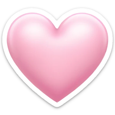 Baby pink heart sticker