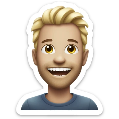 
size, beautiful teeth that sparkle and a smile, with 0€ sticker