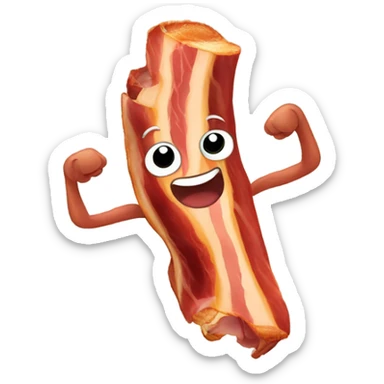 Bacon dancing sticker