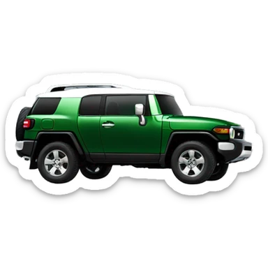 Green FJ Cruiser cruiser sticker