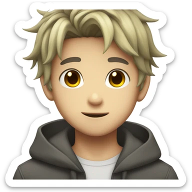 anime boy character  sticker