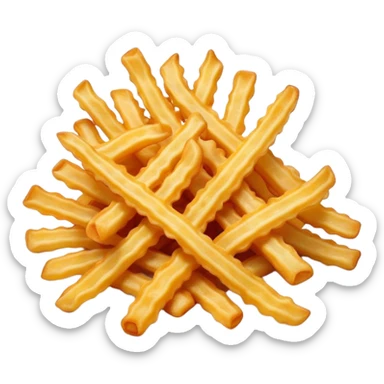 crinkle fries sticker