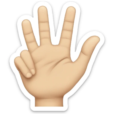 3 finger salute sticker