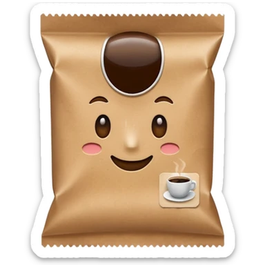coffee packet sticker