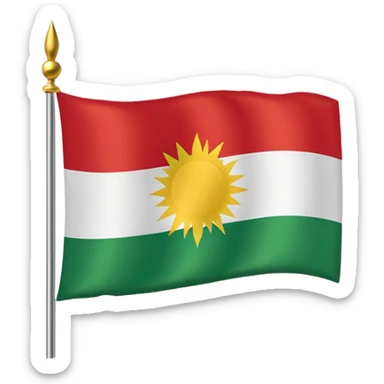 Kurdistan Flagge sticker